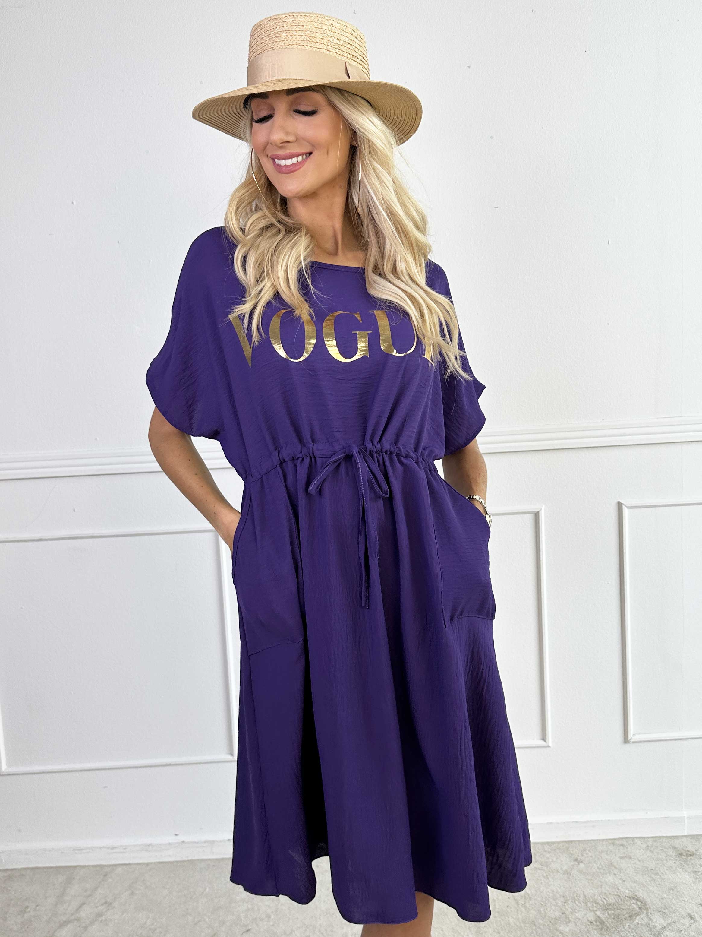 Ada - Sød kjole med vogue henover brystet